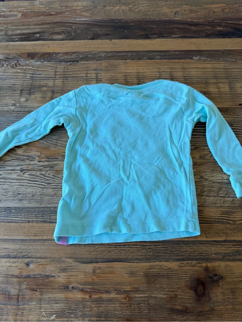 GAP Kids Aqua Long-Sleeve Top with Pink Octopus Sleepwear Set